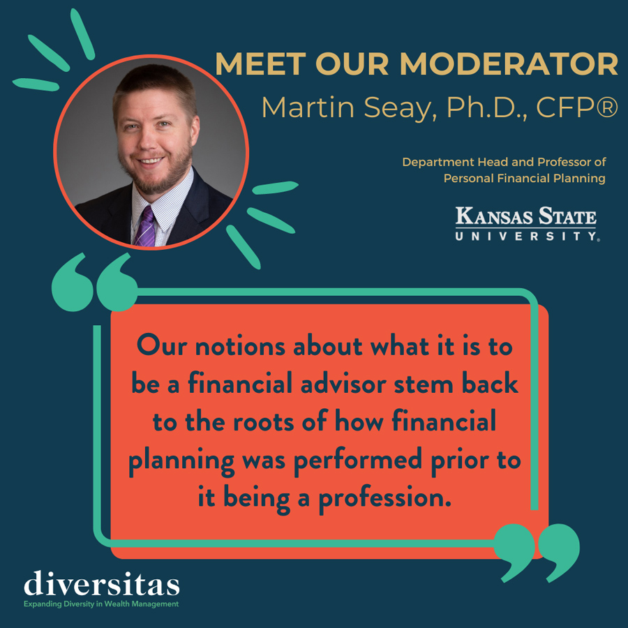 Meet our Moderator Martin Seay, Ph.D. CFP
